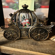 Marshmarigold 聖誕復古雪人馬車音樂盒 19cm, 混色, 19cm, 1個