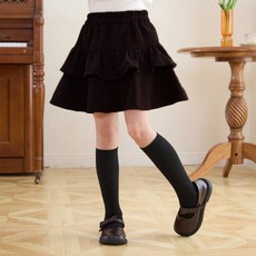 U-vely 兒童 Goruchi 燈芯絨荷葉邊裙