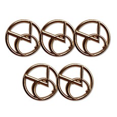 高級大衣開襟衫金屬鈕扣 凱洛格 21mm, 黑金色, 5個