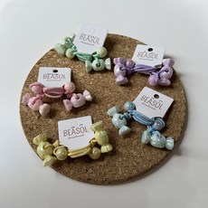 BEASOL 女童用壓克力髮飾髮圈 5款 x 2入組 甜蜜糖果
