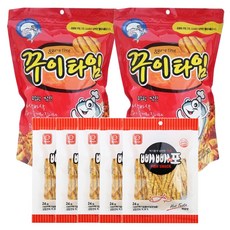 ggu~e time 原味魚酥 2包+辣味魚條 5包, 420g, 1組