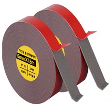 DADA 壓克力泡棉雙面膠帶 5mm x 15m, 灰色, 2個