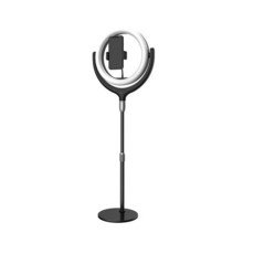 일우 LED 방송조명 데스크용 블랙, IW-W1, 1개