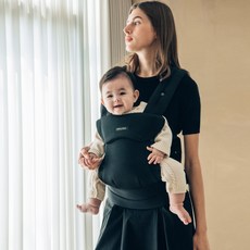 MerryTune 雙重護理3D網眼孩童一體式背帶, 黑色