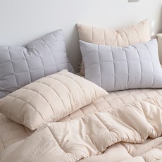 Inyx 柔軟水洗布丁四季通用鋪棉枕頭套