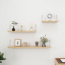 SOHEIM 室內裝飾壁掛式牆面層架組, 木質, 1層