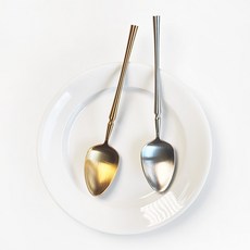 Horeka 復古洋蔥湯甜點穀物西式湯匙 2件套, 1組, 黃金白銀