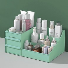 딥톡 화장품 정리함, 그린, 1개