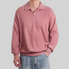 男士杏仁翻領針織衫 T3003