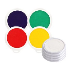 KesB 彩色印泥 8入組, 藍色、綠色、紅色、黃色、純色, 1組