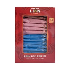 LION COFFEE All in One濾掛咖啡B套組(原味烘焙 8包+白巧克力草莓 4包+香草焦糖 4包), 10g, 16包, 1組