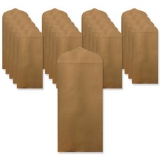 2Youngdesign 經典彩色直式現金信封, 棕色, 20個