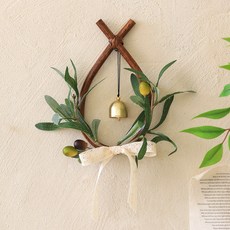 Scent Basket 綠意牛鼻環避邪門鈴 + 掛鉤磁鐵組, 橄欖
