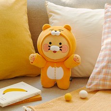 Kakao Friends春植Ryan睡眠睡衣娃娃娃娃枕頭, 混色