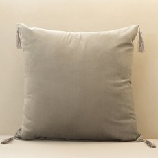 Homeflow 簡約絲絨流蘇舒適基本款抱枕套