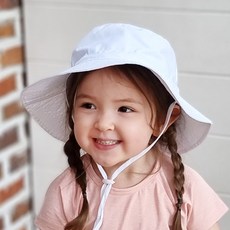 Woojooi 孩童素色綁帶遮陽帽