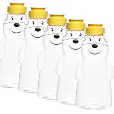 plala 小熊醬料瓶 大, 5個, 360ml