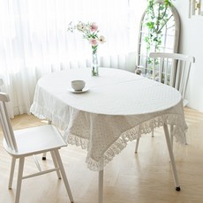 까사엘 벨라 직테이블커버, 화이트, 1개, 직4인(120 x 155 cm)