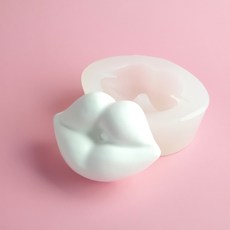 嘴唇2D手工矽膠模具, 單一顏色