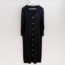 Jamu 翻領羅紋針織孕婦洋裝