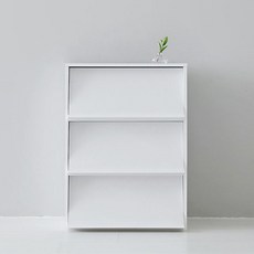 marketB EZBO 三門翻蓋收納櫃, 白色