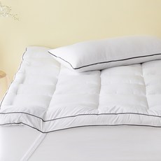 La Pomme Norvik床墊+身體枕頭組, 都市白