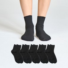 에이원패션 여성용 갑종 니트리브 미니 양말 5켤레 세트