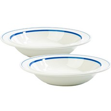 SyracuseCHINA 楓葉義大利麵碗 23公分, 藍線, 2個