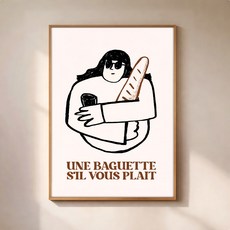 퍼니즈 홈 카페 포스터 바게트 플리즈