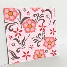 HTP 傳統花紋磁磚 K1120 1000469, 蓮花圖案 植物圖案