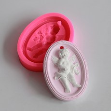 홈플로우 석고 인테리어 베이비 천사 실리콘 몰드, 02