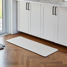 모던하우스 체크테라조 양면PVC 주방매트, 패턴, 1개