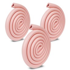 U型防撞護條, 3入, 粉色, 2m