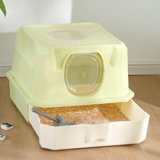 Gaekwacheonsun 貓用Infini Cat貓砂盆, 綠色, 1個