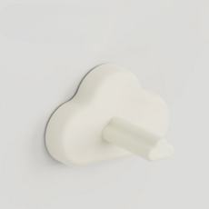 微笑可愛餐桌隔熱墊 雲朵掛鉤, 單一顏色, 2個