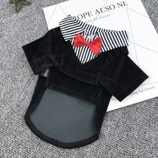 Market A 蝴蝶結狗狗西裝, 紅色領帶, 1個