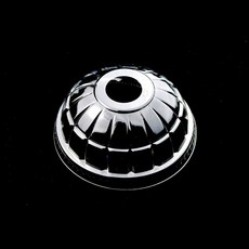 PS 투명 일회용 아이스컵 뚜껑 줄무늬돔형 98mm, 1000개입, 1개, 돔형