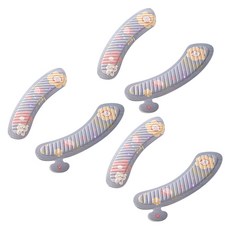 블럭마트 욕실 사계절 변기커버, 라이트퍼플, 3개