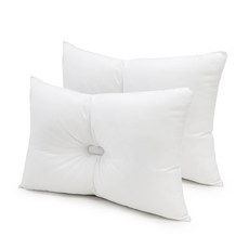 Begozani 脖子舒適的枕頭芯 2入, 白色的