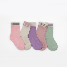 Dear Socks 兒童羅紋襪 5件組