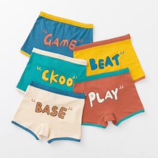 Louloubebe 男孩童四角內褲5入組