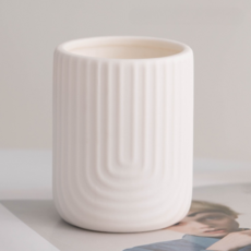 Misoroun 微笑浪漫香氛燭台 7 x 7 x 9 cm, type8 白色