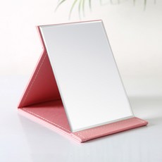 네이처타임즈 접이식 휴대용 탁상거울 중형, 핑크