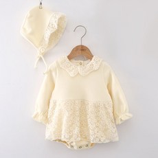 I am bebe 孩童雛菊刺繡連身紗裙+帽子套裝