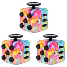 THAT'S THAT 童心未泯 Fidget 6面方塊 3入, 彩虹