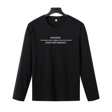 AOULS 男款基本運動風字母長袖T恤 #YF1017T