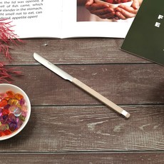 Bogen 方形Solen餐具甜點刀, 深米色, 1個