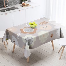 I Love Home 春季家居防水桌布, TYPE1, 85 x 85 cm