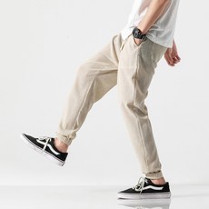 알럽홈 남성용 린넨 하렘 조거팬츠