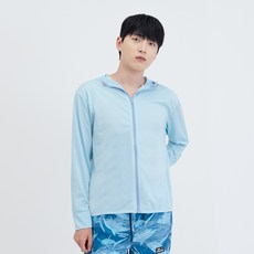 Elsso 男士防曬涼爽長袖連帽拉鍊防磨衣外套
